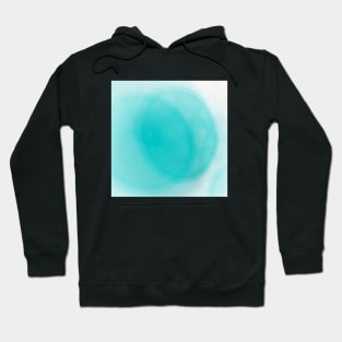 Accidental Abstraction, Lens Flare, Tie Dye Effect, Turquoise Blue Hoodie